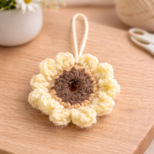 handmade crochet drawstring mini bucket bag – grey, cream & olive green