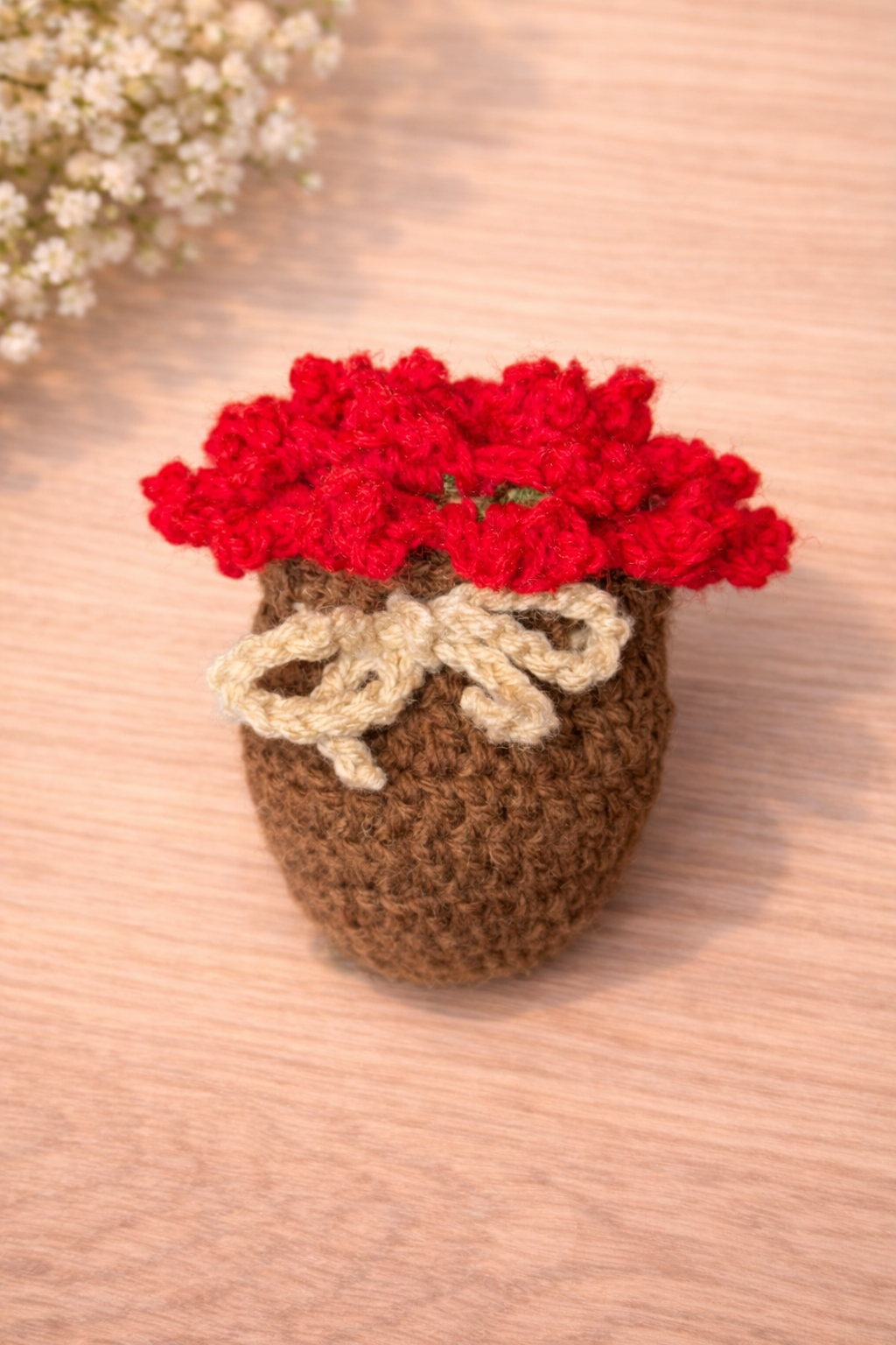 handmade crochet hand purse – blush pink with red cherry detail handmade crochet hand purse – blush pink with red cherry detail