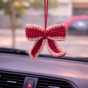handmade crochet drawstring mini bucket bag – grey, cream & olive green