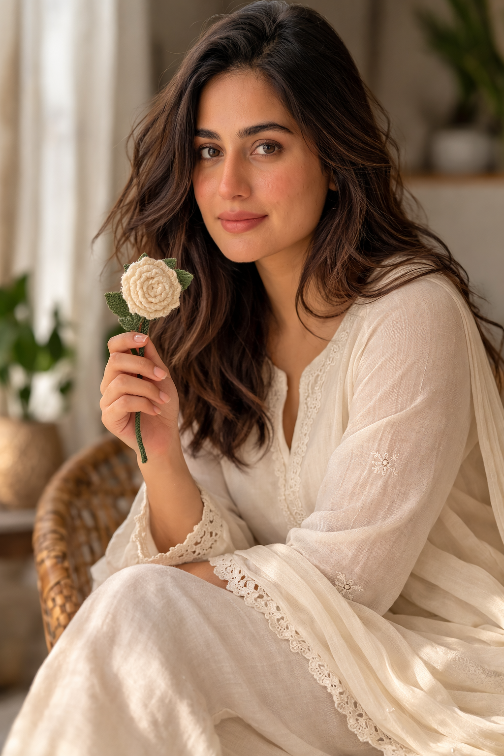 handmade crochet hand purse – blush pink with red cherry detail handmade crochet hand purse – blush pink with red cherry detail